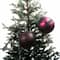 2 Pack 6" Black & Purple Glitter Shatterproof Ball Ornaments by Ashland®
